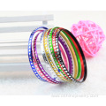 Colorful Metal Bangle Thin Aluminum Bracelet Bangles